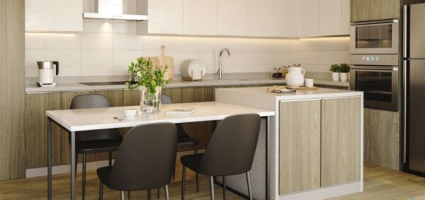 La evolución del diseño de cocinas en departamentos modernos